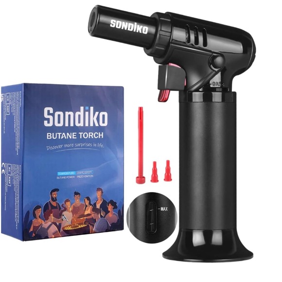 Brand New Refillable Butane Torch with Fuel Gauge for Baking and BBQ - Picture 3 of 7